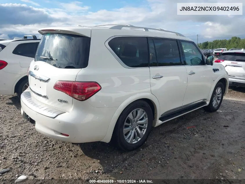 2016 Infiniti Qx80 VIN: JN8AZ2NCXG9402496 Lot: 40450559