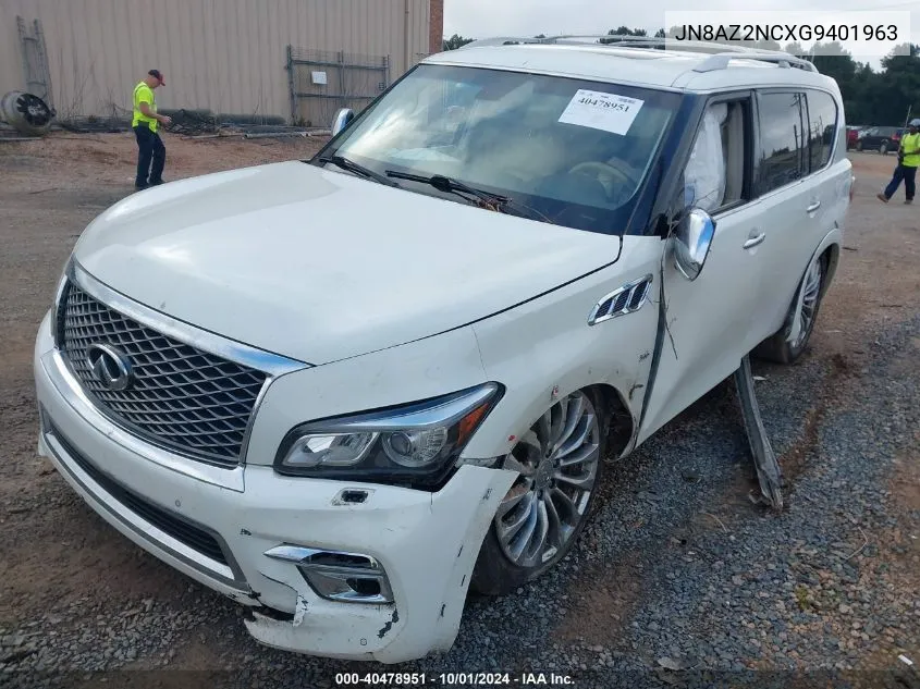 2016 Infiniti Qx80 VIN: JN8AZ2NCXG9401963 Lot: 40478951