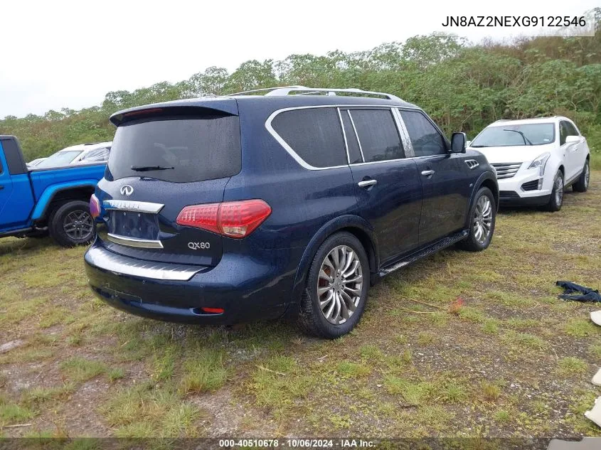 2016 Infiniti Qx80 VIN: JN8AZ2NEXG9122546 Lot: 40510678