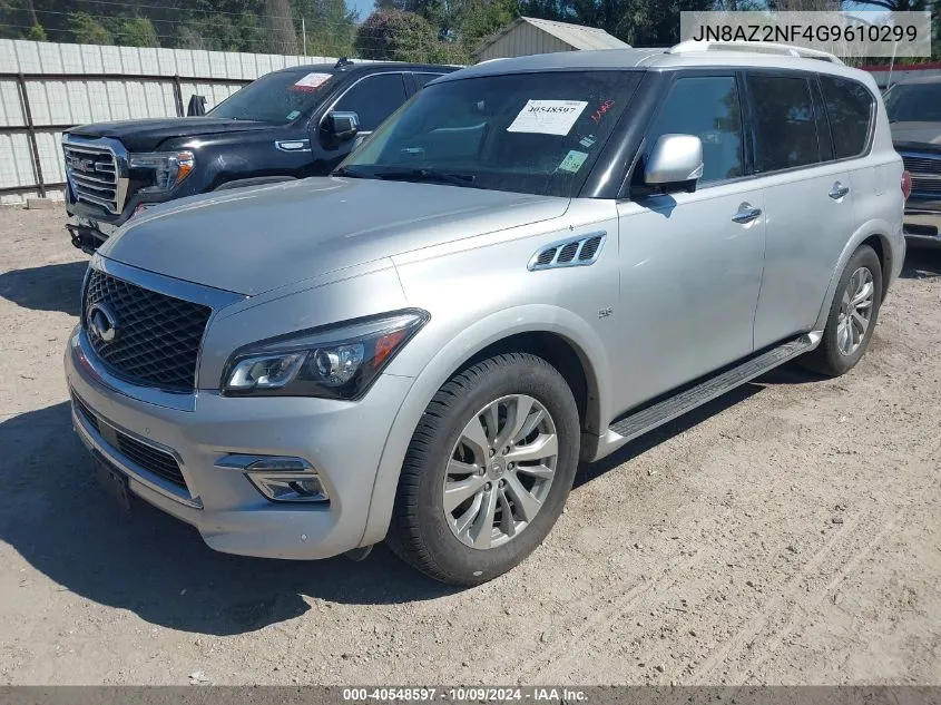 2016 Infiniti Qx80 VIN: JN8AZ2NF4G9610299 Lot: 40548597