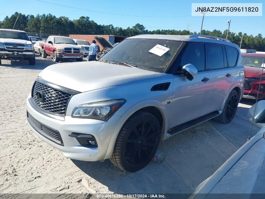 2016 Infiniti Qx80 VIN: JN8AZ2NF5G9611820 Lot: 40616286