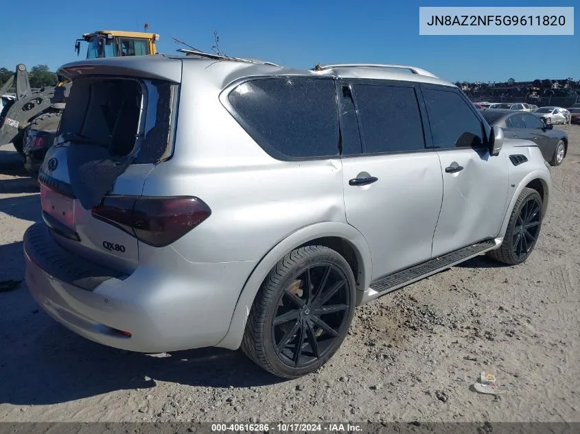 2016 Infiniti Qx80 VIN: JN8AZ2NF5G9611820 Lot: 40616286