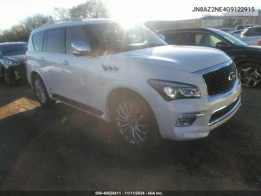 2016 Infiniti Qx80 VIN: JN8AZ2NE4G9122915 Lot: 40820411