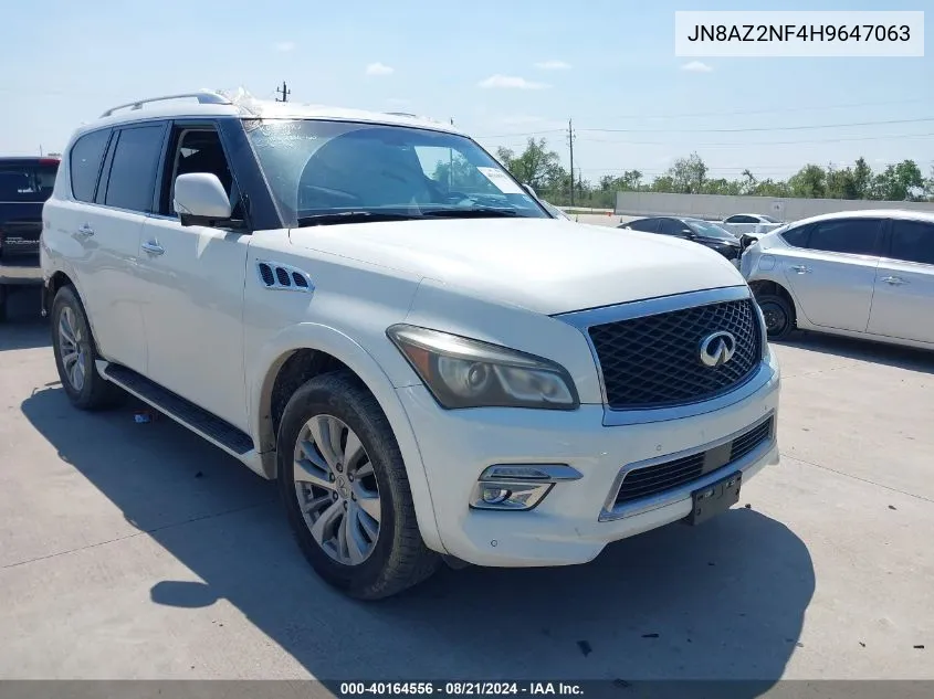 2017 Infiniti Qx80 Signature VIN: JN8AZ2NF4H9647063 Lot: 40164556