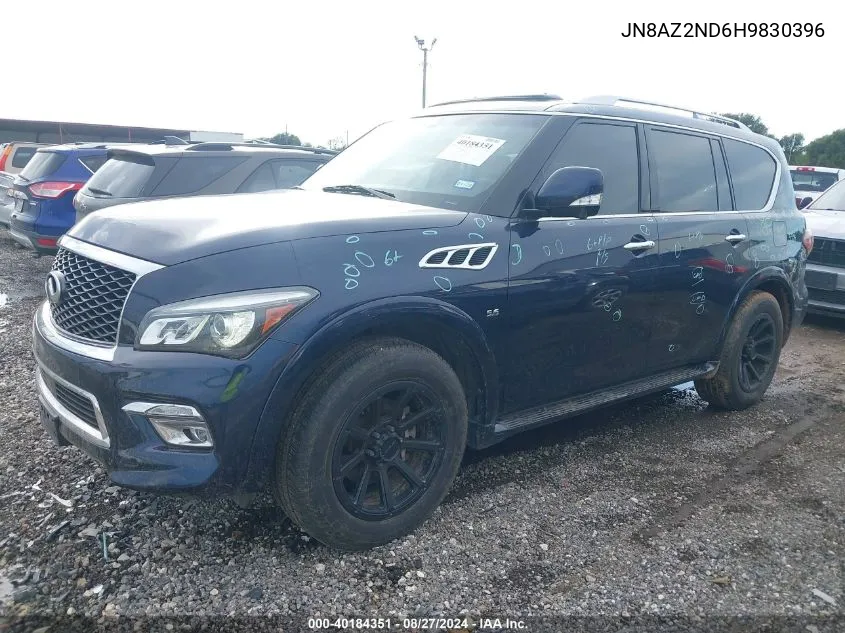 2017 Infiniti Qx80 VIN: JN8AZ2ND6H9830396 Lot: 40184351