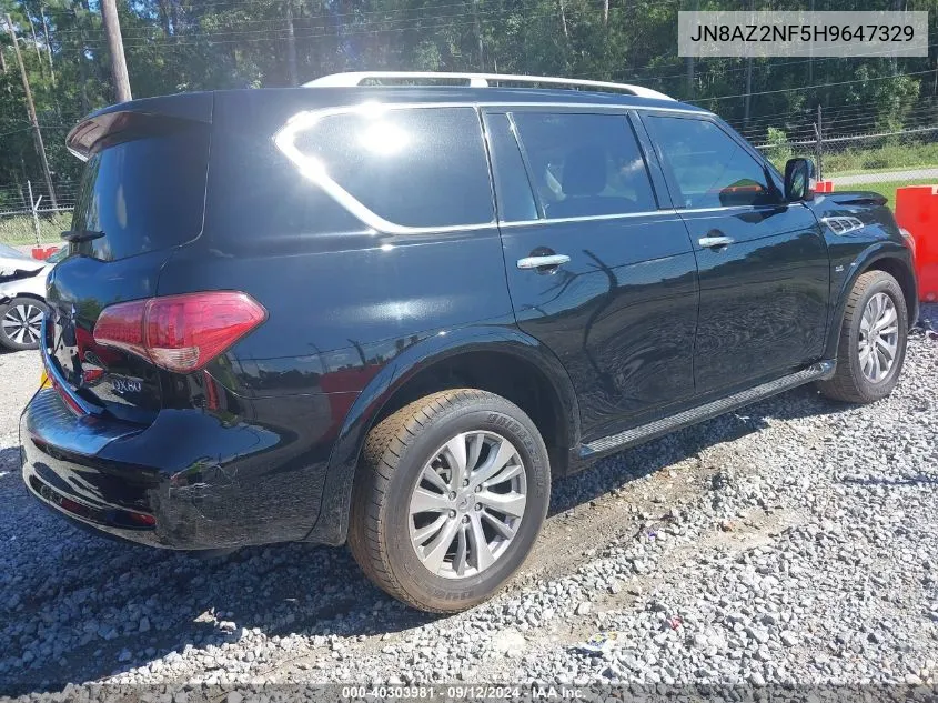 2017 Infiniti Qx80 VIN: JN8AZ2NF5H9647329 Lot: 40303981