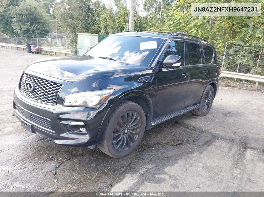 2017 Infiniti Qx80 VIN: JN8AZ2NFXH9647231 Lot: 40349431