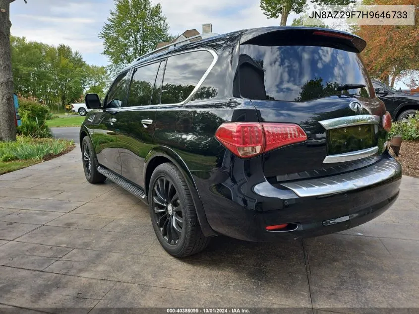 2017 Infiniti Qx80 VIN: JN8AZ29F7H9646733 Lot: 40386095