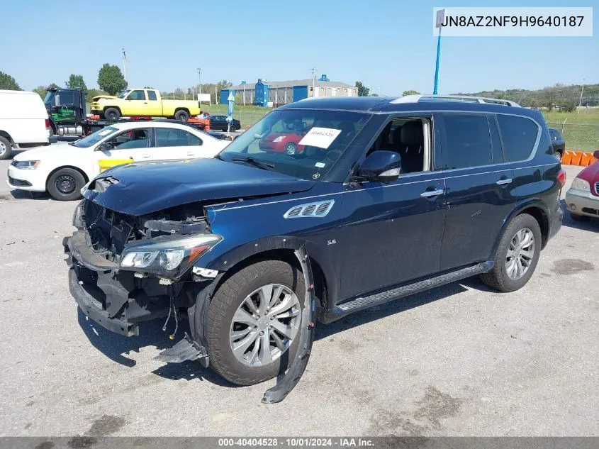 2017 Infiniti Qx80 Signature Edition VIN: JN8AZ2NF9H9640187 Lot: 40404528