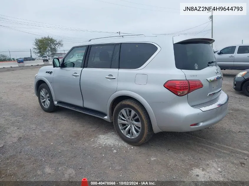 2017 Infiniti Qx80 VIN: JN8AZ2NF4H9644793 Lot: 40478568