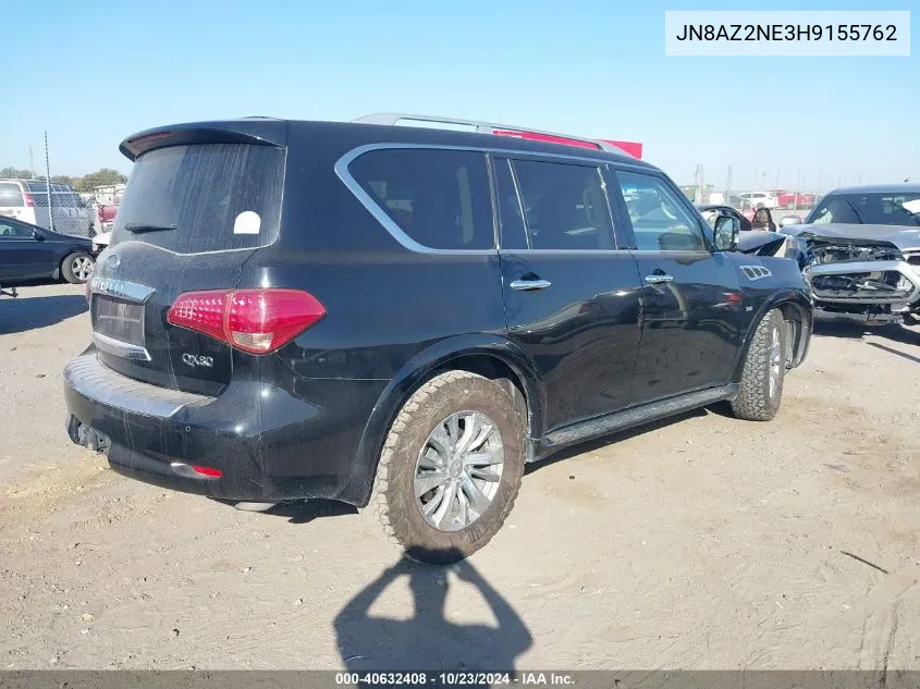 2017 Infiniti Qx80 VIN: JN8AZ2NE3H9155762 Lot: 40632408