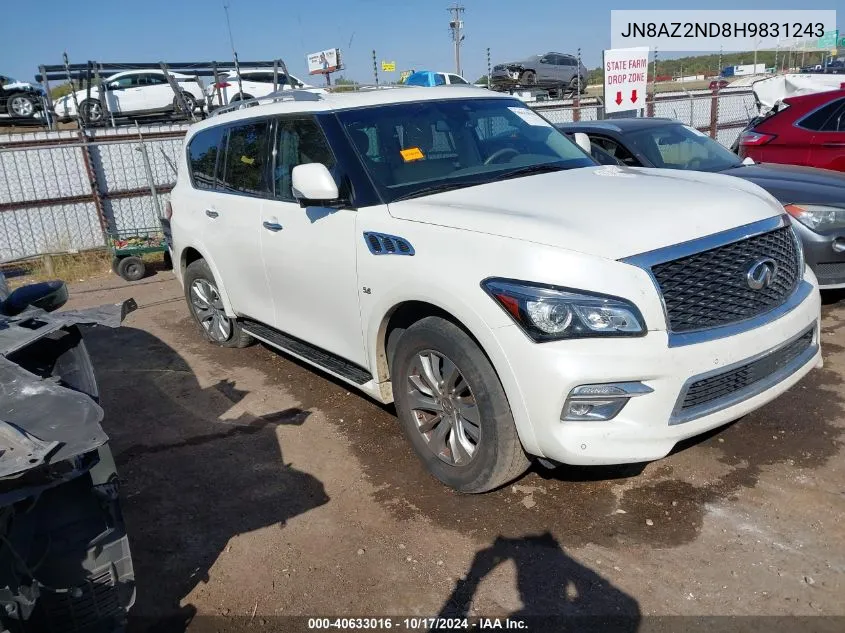 JN8AZ2ND8H9831243 2017 Infiniti Qx80