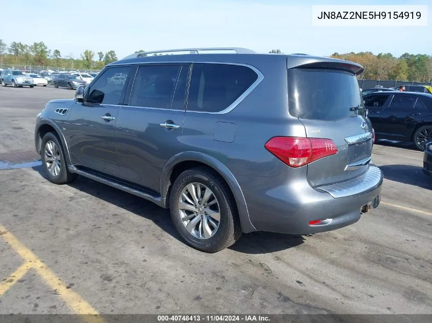 2017 Infiniti Qx80 VIN: JN8AZ2NE5H9154919 Lot: 40748413