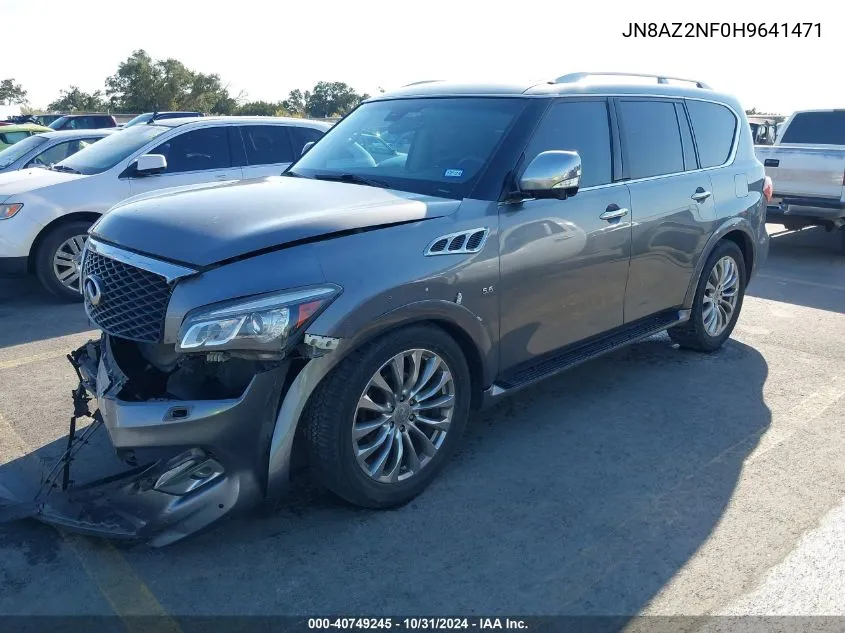 2017 Infiniti Qx80 VIN: JN8AZ2NF0H9641471 Lot: 40749245