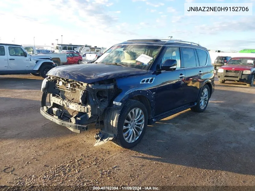 2017 Infiniti Qx80 VIN: JN8AZ2NE0H9152706 Lot: 40762394