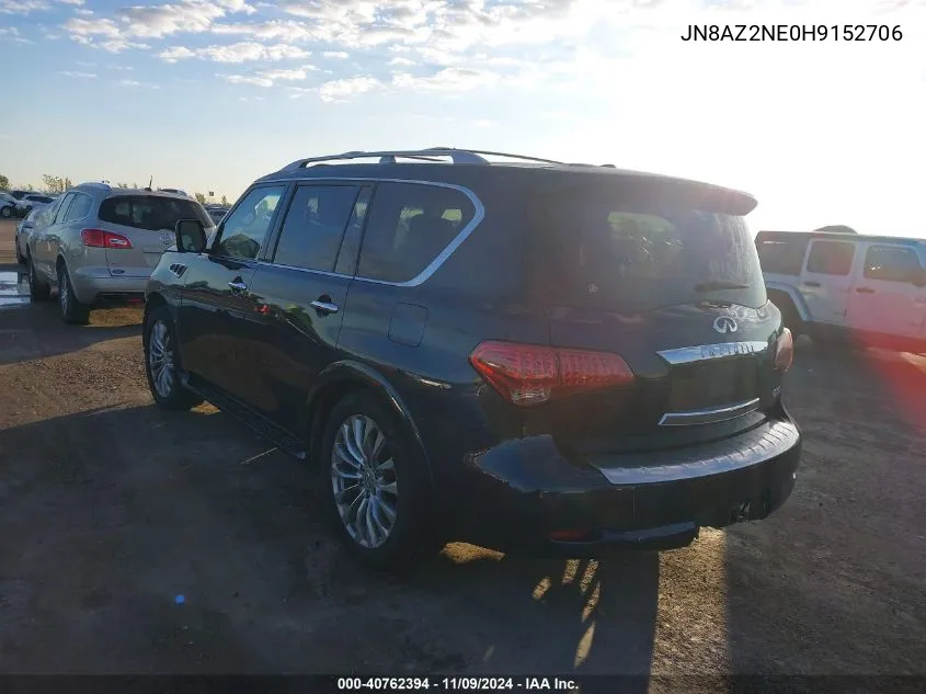 2017 Infiniti Qx80 VIN: JN8AZ2NE0H9152706 Lot: 40762394