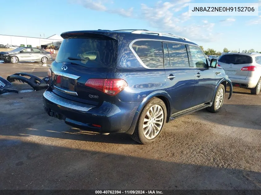 2017 Infiniti Qx80 VIN: JN8AZ2NE0H9152706 Lot: 40762394