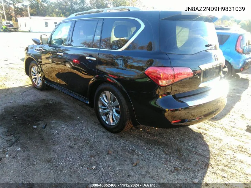 2017 Infiniti Qx80 VIN: JN8AZ2ND9H9831039 Lot: 40852466