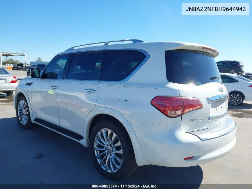 2017 Infiniti Qx80 VIN: JN8AZ2NF8H9644943 Lot: 40853374