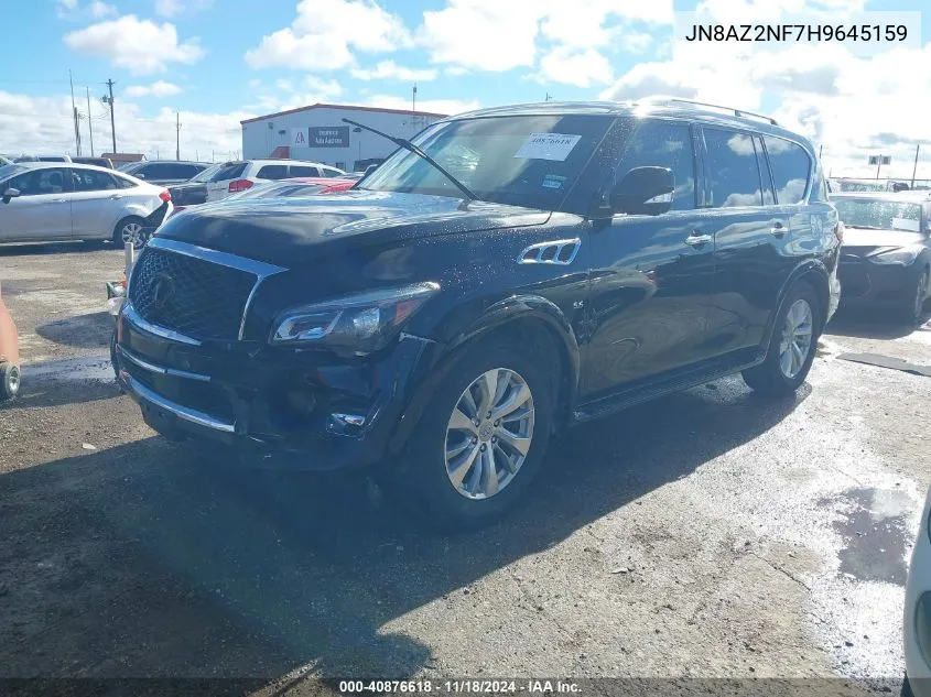 2017 Infiniti Qx80 VIN: JN8AZ2NF7H9645159 Lot: 40876618