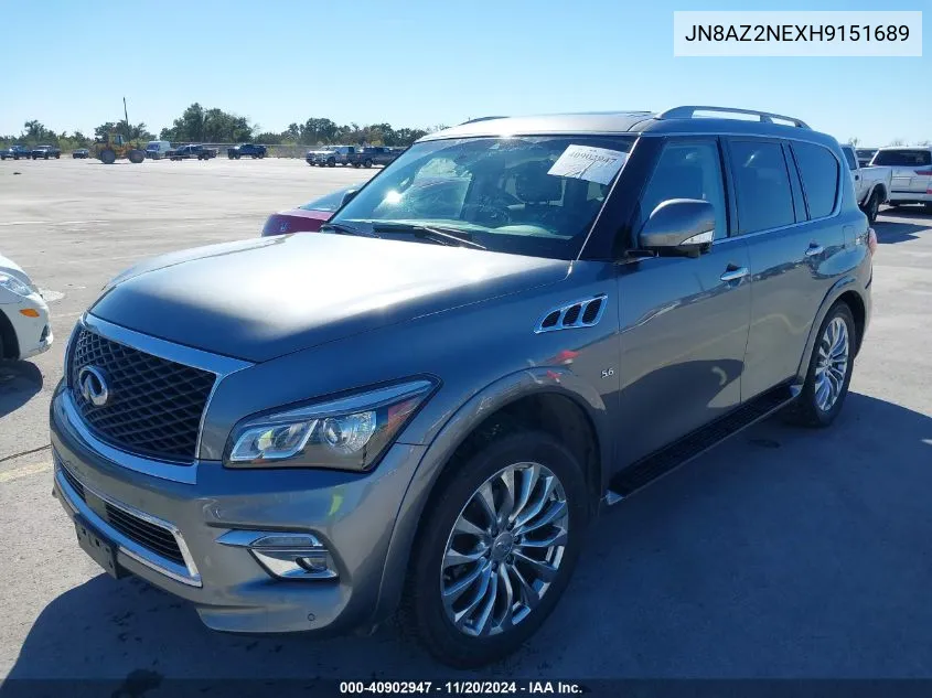 2017 Infiniti Qx80 VIN: JN8AZ2NEXH9151689 Lot: 40902947