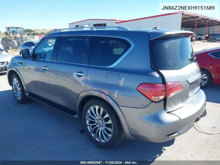 2017 Infiniti Qx80 VIN: JN8AZ2NEXH9151689 Lot: 40902947