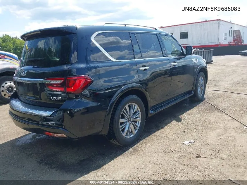 2019 Infiniti Qx80 Luxe VIN: JN8AZ2NF8K9686083 Lot: 40134524