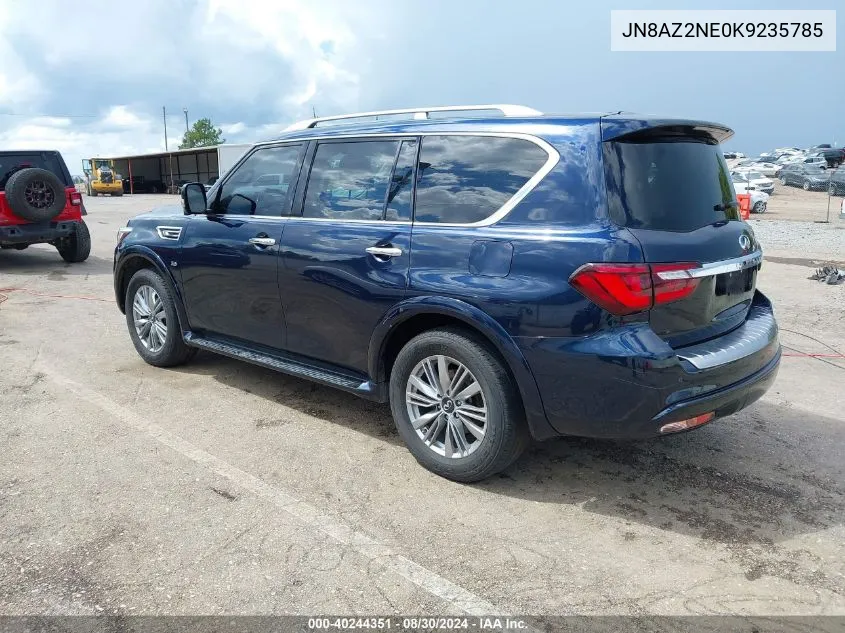 2019 Infiniti Qx80 Luxe VIN: JN8AZ2NE0K9235785 Lot: 40244351