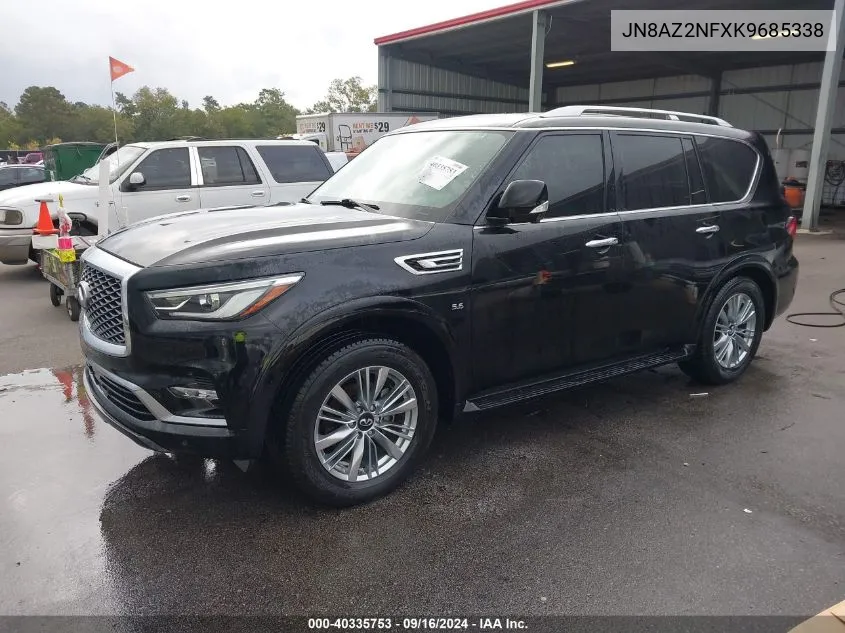 2019 Infiniti Qx80 Luxe VIN: JN8AZ2NFXK9685338 Lot: 40335753