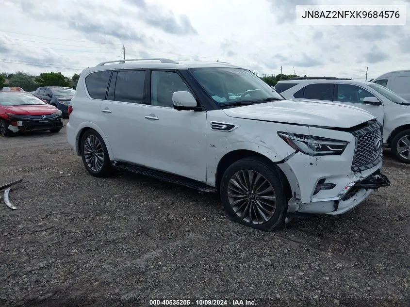 2019 Infiniti Qx80 Luxe VIN: JN8AZ2NFXK9684576 Lot: 40535205