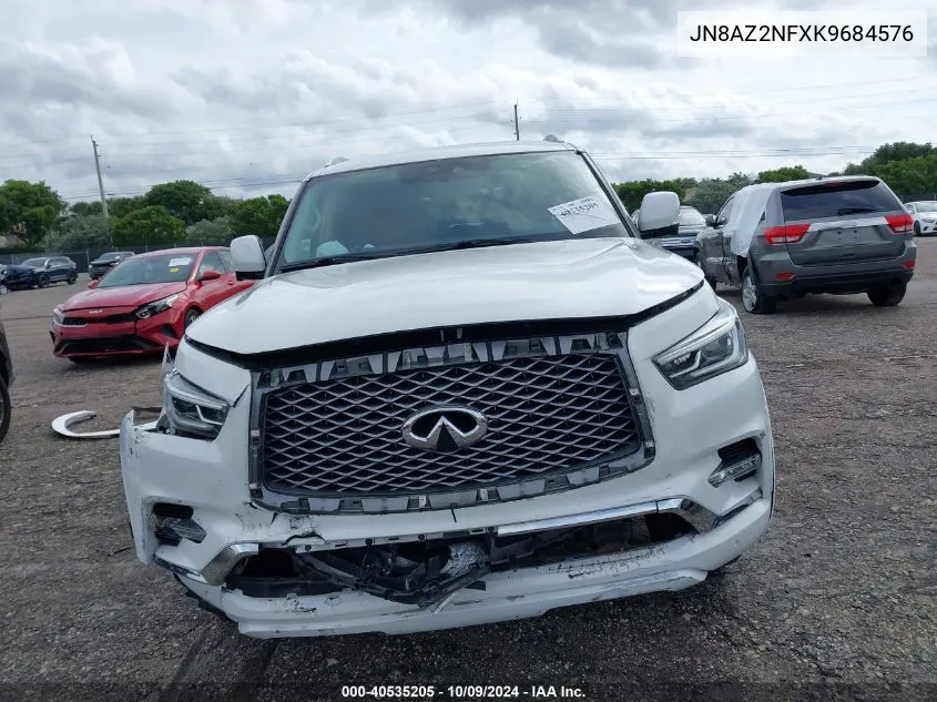 2019 Infiniti Qx80 Luxe VIN: JN8AZ2NFXK9684576 Lot: 40535205