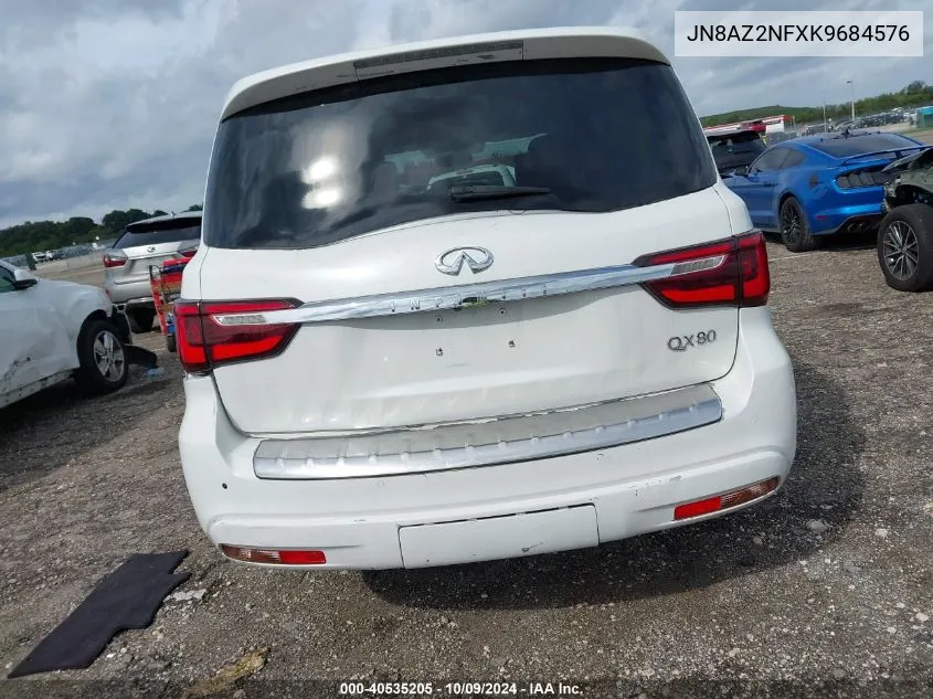 2019 Infiniti Qx80 Luxe VIN: JN8AZ2NFXK9684576 Lot: 40535205