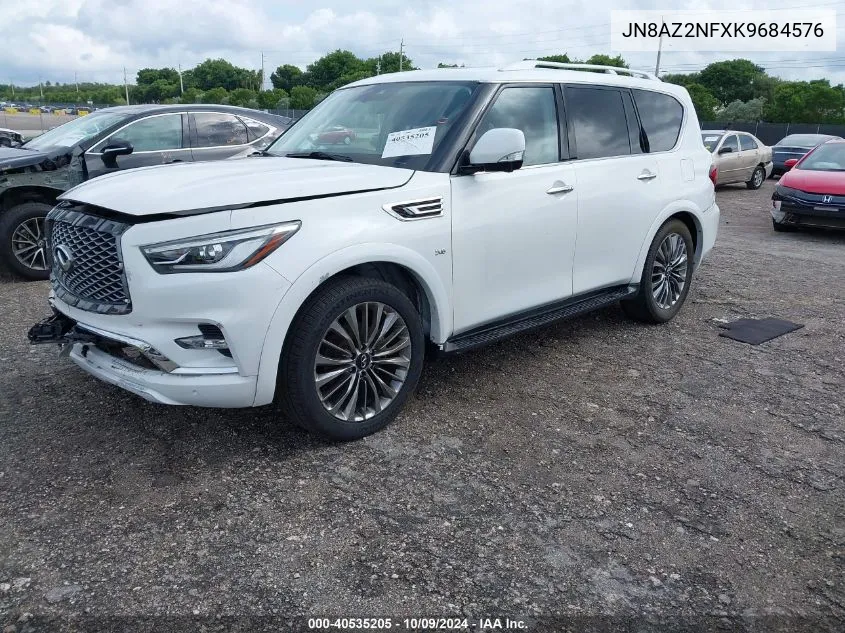 2019 Infiniti Qx80 Luxe VIN: JN8AZ2NFXK9684576 Lot: 40535205