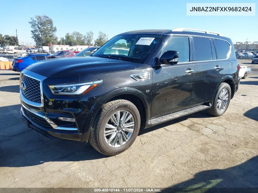 2019 Infiniti Qx80 Luxe VIN: JN8AZ2NFXK9682424 Lot: 40810144