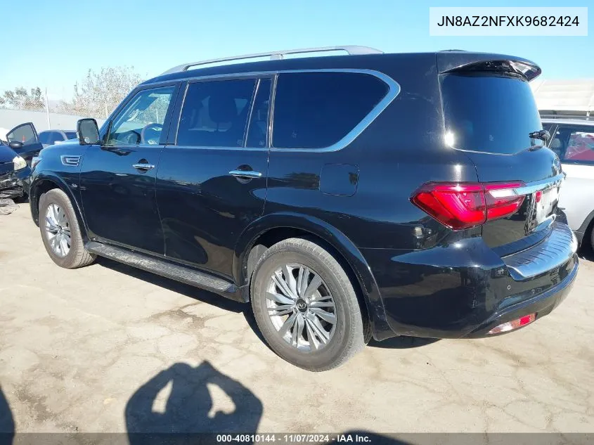 2019 Infiniti Qx80 Luxe VIN: JN8AZ2NFXK9682424 Lot: 40810144