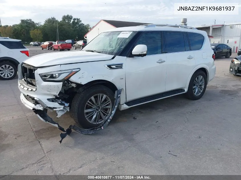 2019 Infiniti Qx80 Luxe VIN: JN8AZ2NF1K9681937 Lot: 40810877