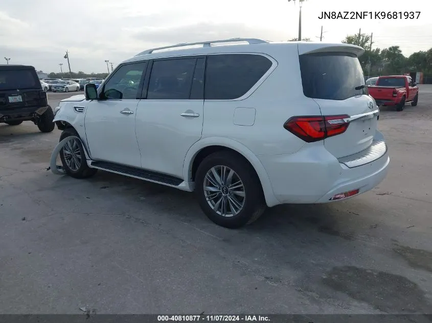 2019 Infiniti Qx80 Luxe VIN: JN8AZ2NF1K9681937 Lot: 40810877