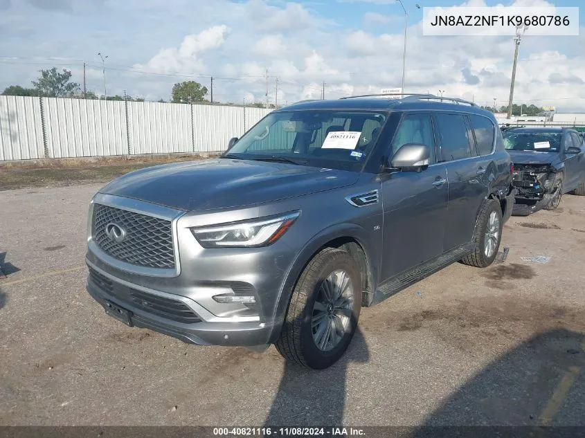 2019 Infiniti Qx80 Luxe VIN: JN8AZ2NF1K9680786 Lot: 40821116