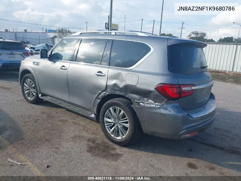 2019 Infiniti Qx80 Luxe VIN: JN8AZ2NF1K9680786 Lot: 40821116