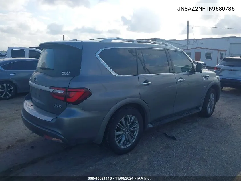 2019 Infiniti Qx80 Luxe VIN: JN8AZ2NF1K9680786 Lot: 40821116