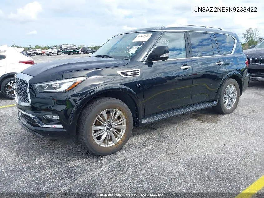 2019 Infiniti Qx80 Luxe/Limited VIN: JN8AZ2NE9K9233422 Lot: 40832503