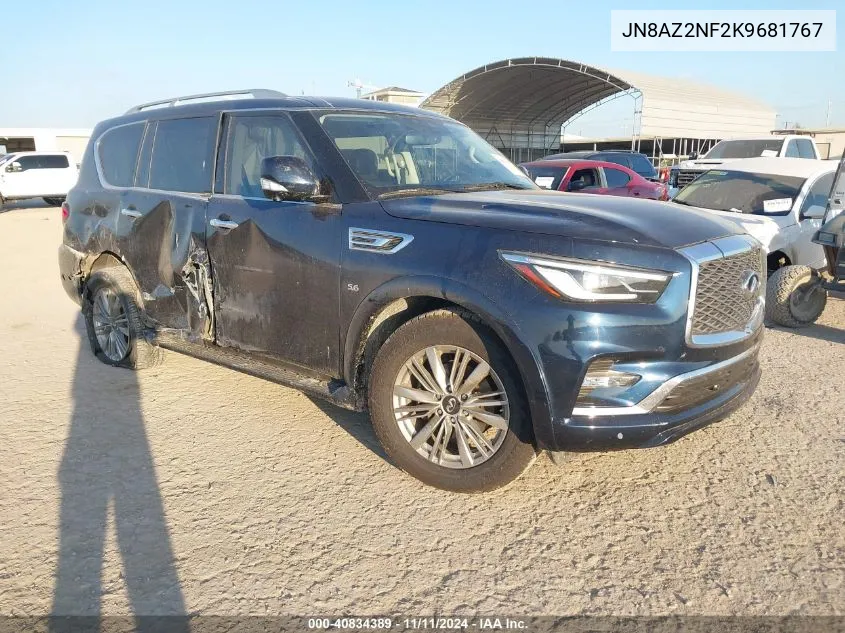 2019 Infiniti Qx80 Luxe VIN: JN8AZ2NF2K9681767 Lot: 40834389