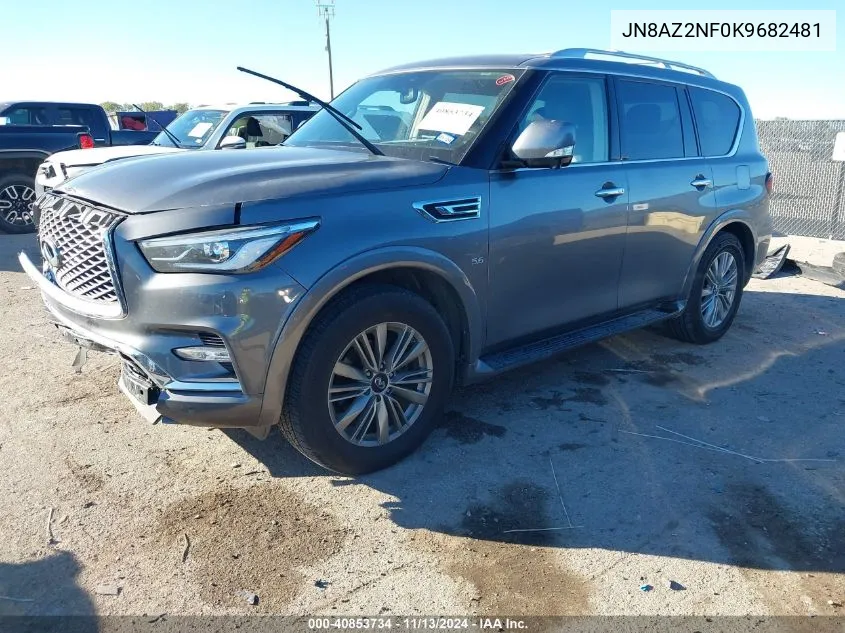 2019 Infiniti Qx80 Luxe VIN: JN8AZ2NF0K9682481 Lot: 40853734