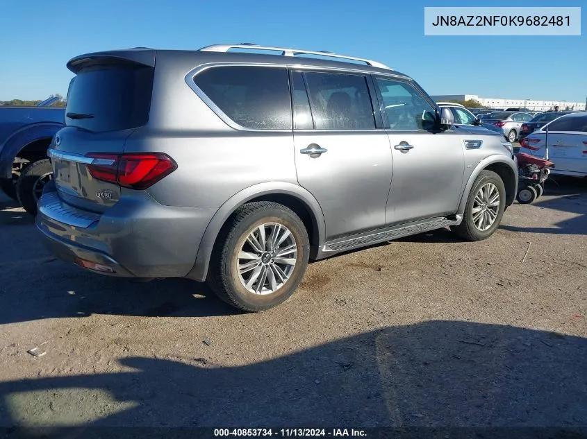 2019 Infiniti Qx80 Luxe VIN: JN8AZ2NF0K9682481 Lot: 40853734