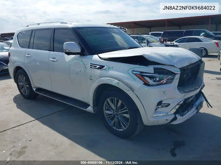 2019 Infiniti Qx80 Luxe VIN: JN8AZ2NF0K9684022 Lot: 40855106