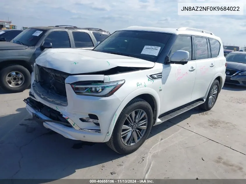 2019 Infiniti Qx80 Luxe VIN: JN8AZ2NF0K9684022 Lot: 40855106