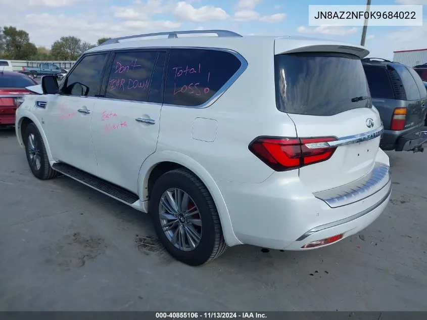 2019 Infiniti Qx80 Luxe VIN: JN8AZ2NF0K9684022 Lot: 40855106