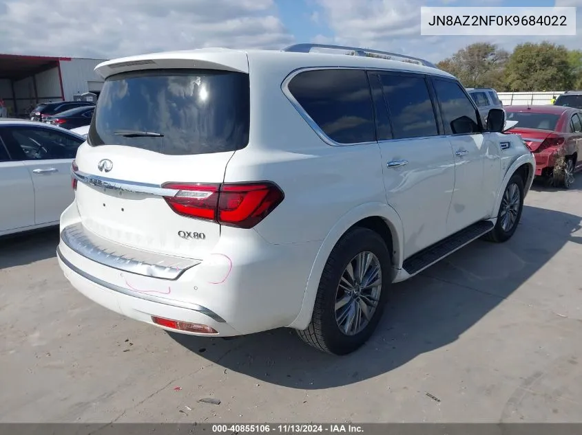 2019 Infiniti Qx80 Luxe VIN: JN8AZ2NF0K9684022 Lot: 40855106