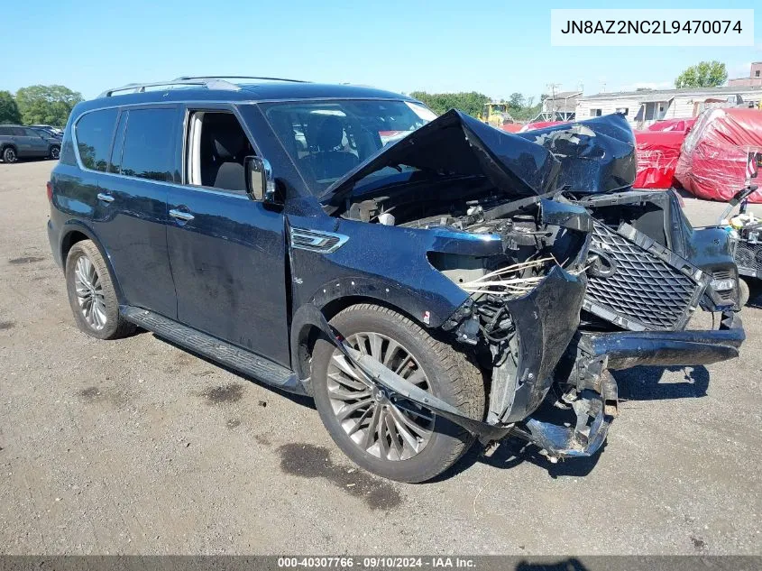 2020 Infiniti Qx80 Luxe Awd VIN: JN8AZ2NC2L9470074 Lot: 40307766