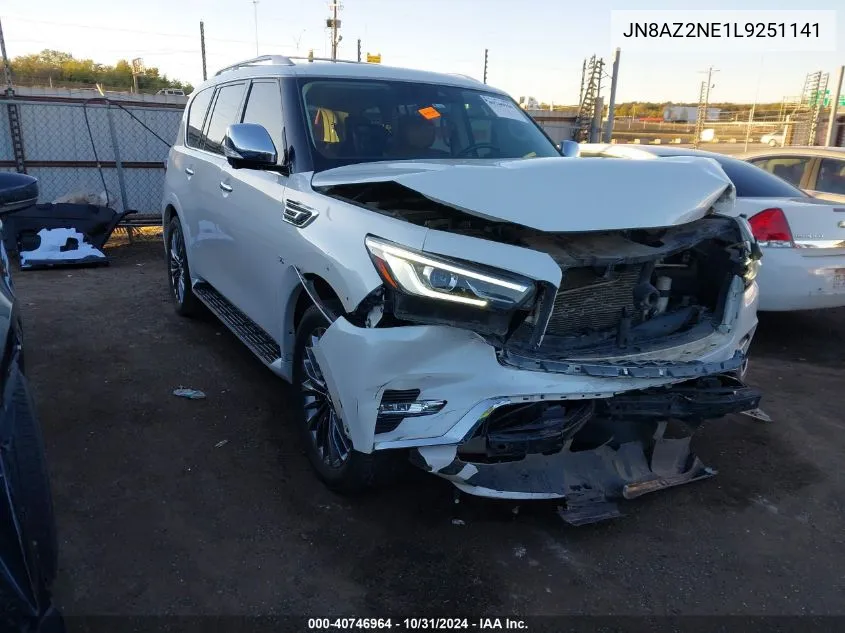 2020 Infiniti Qx80 Luxe Awd VIN: JN8AZ2NE1L9251141 Lot: 40746964